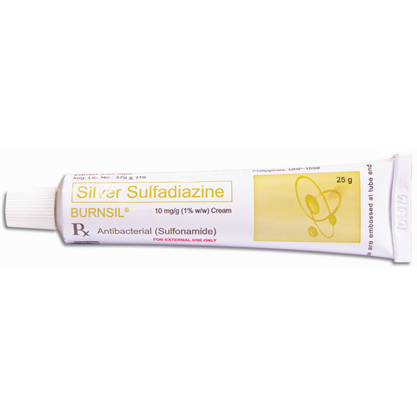 BURNSIL Silver Sulfadiazine 1 (10mg / g) Cream 25g price in the Philippines MedsGo Pharmacy